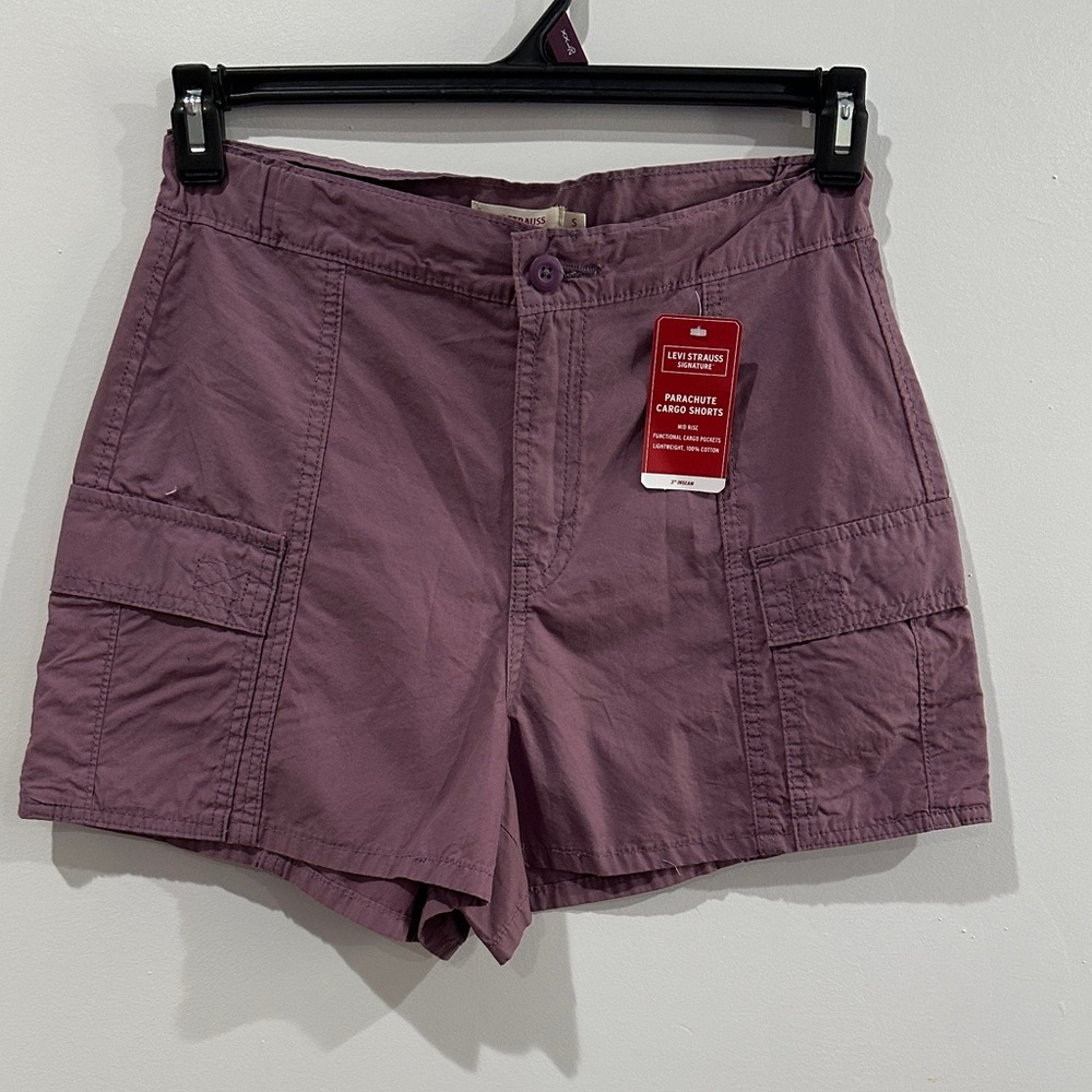 Levi Strauss Signature Women's Parachute Cargo Shorts Size Small